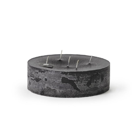 2.75" Black Outdoor 4Wick Pillar Candle Pool Central